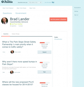 Questions to NYC's Brad Lander, verified responder, on AskThem
